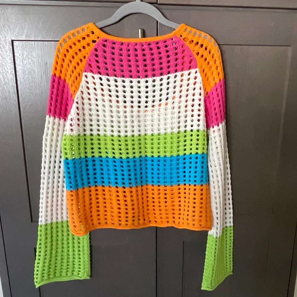 Multi Color Light Knit Top - Picture 2 of 2